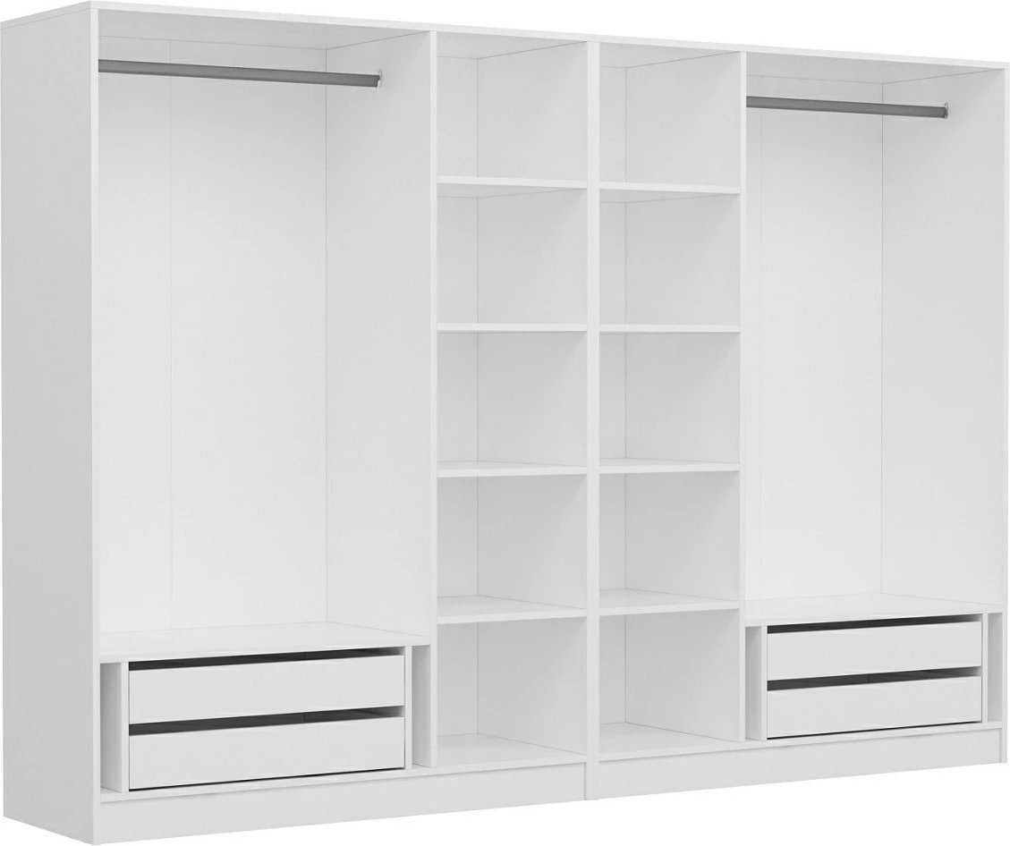 Dollap i bardhë për dhomë gjumi, Skye Decor, Kale - 3820