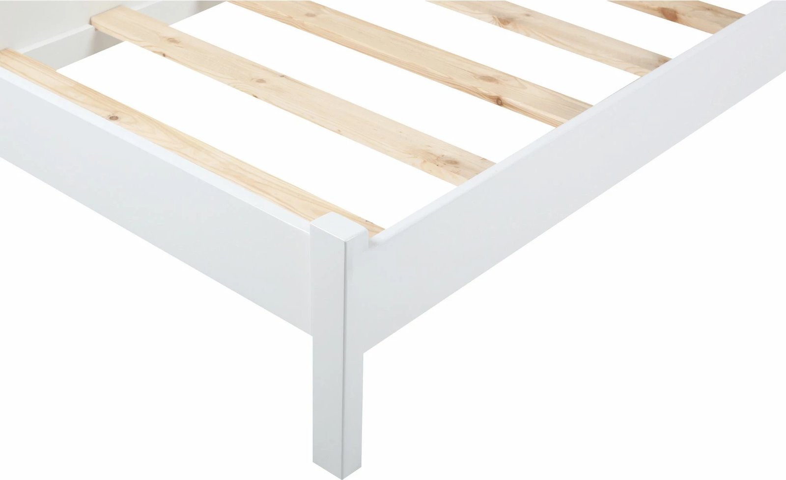 Krevat dopio Hanah Home, Fidan Modern Country, 120x200 cm, i bardhë dhe lis