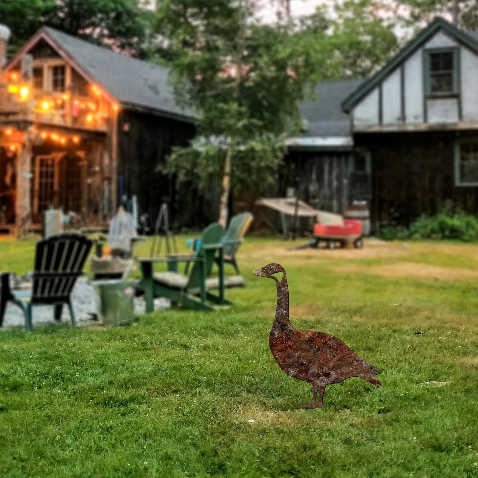 Objekt dekorativ për kopsht, dizajn Aberto, patë, A 01