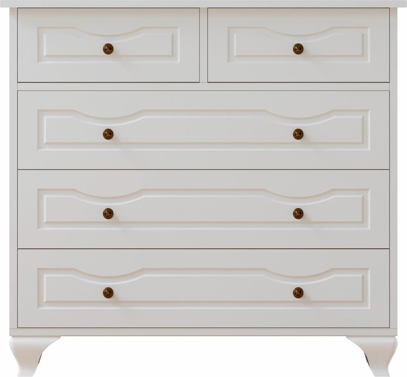 Komodë Skye Decor, Rb-180, ngjyrë e bardhë mat