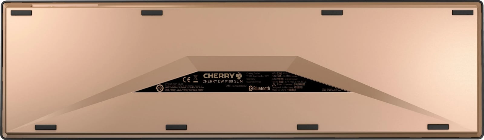 Tastierë dhe maus Cherry DW 9100 SLIM, Wireless, RF Wireless + Bluetooth, QWERTZ, Ngjyrë e zezë