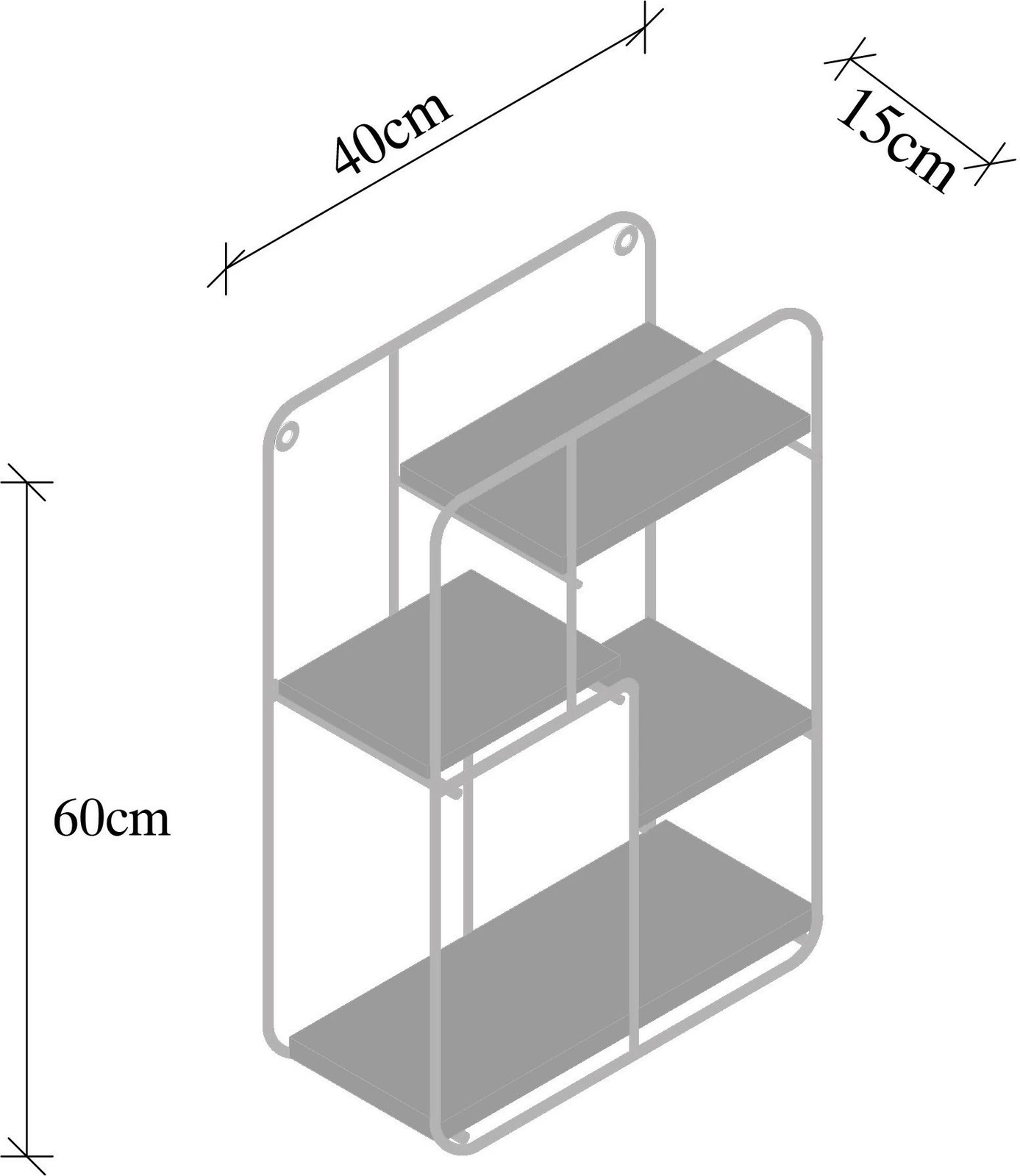 Raft muri Hanah Home, Lotus, ngjyrë e zezë dhe arre