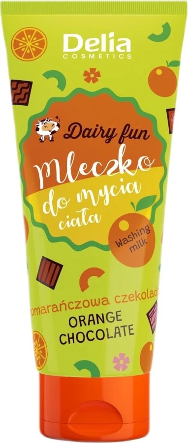 Qumësht trupi për dush Delia Dairy Fun për femra portokall & çokollatë 200ml
