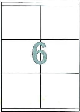 Etiketa vetëngjitëse NEXT 105x96mm, 6/pako, 100 fletë A4, Bardhë