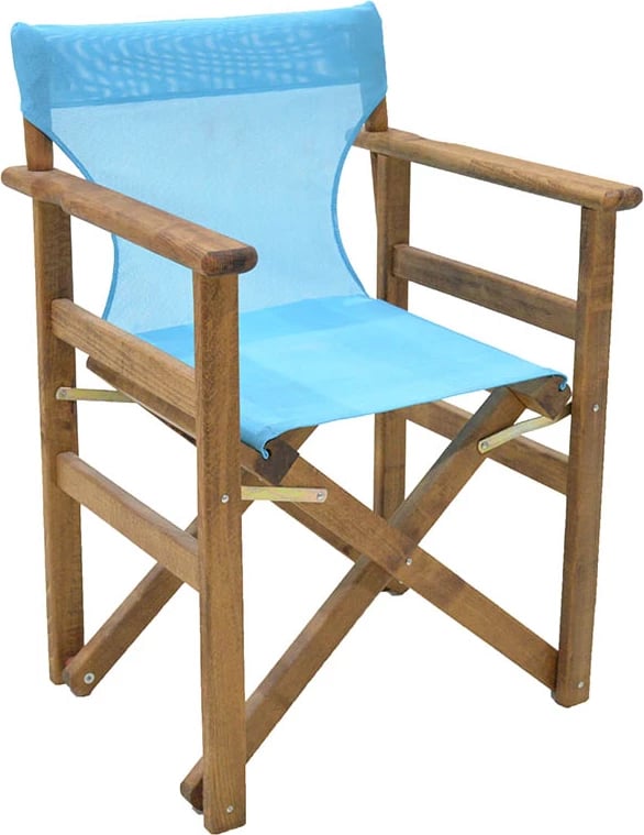 Karrige regjisori, kornizë Retto, dru ahu, ngjyrë arre-PVC, ngjyrë turkeze