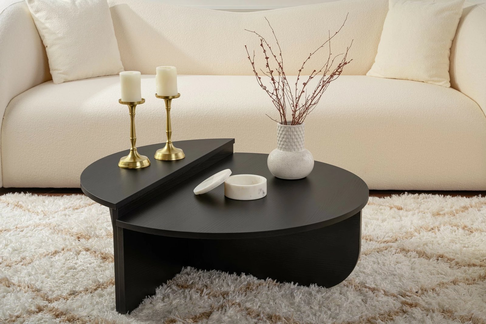 Tavolinë kafeje Nordure, Orion, dru i zi