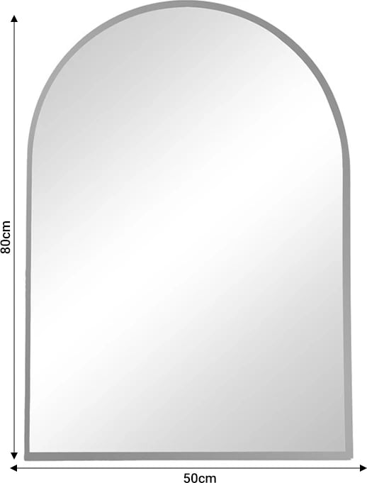 Pasqyrë Mirrory, alumin i zi, 50x2.5x80cm