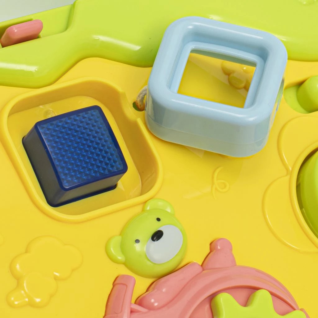 walker për bebe, BABY MIX, panel edukativ me piano dhe forma, i rregullueshëm 45.5-52.5 cm, 12m+, 3x AA pa përfshirë, rozë