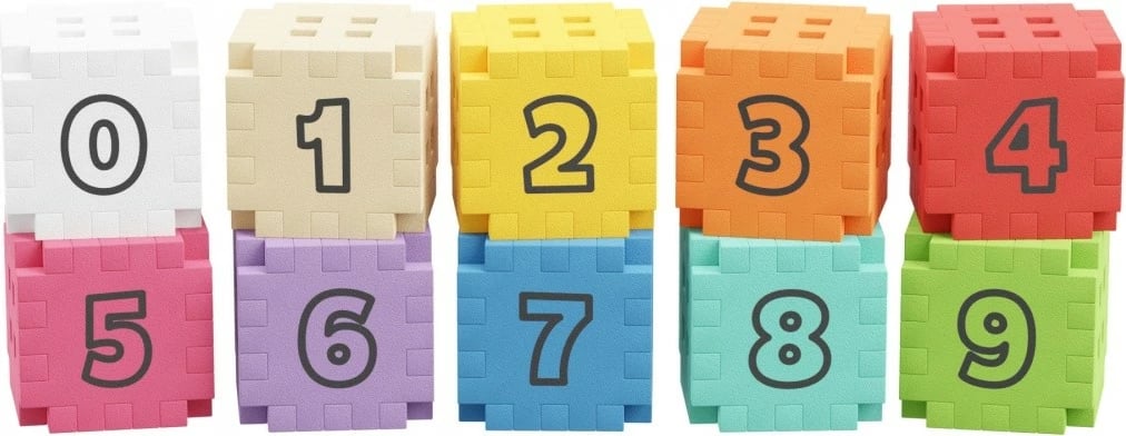 Blloqe ndërtimi edukative Marioinex Mini Waffle Edu, 60 pjesë, shumëngjyrëshe