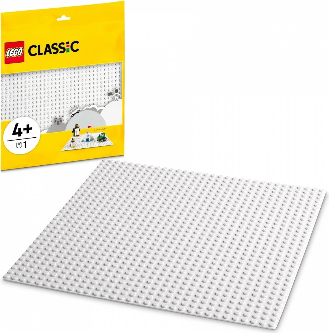 Pllakë ndërtimi LEGO Classic 11026, 32x32 pika, e bardhë