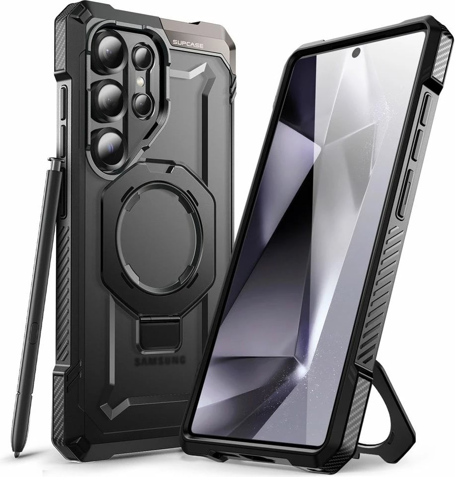 Mbështjellës Supcase UB Grip Mag për Samsung Galaxy S25 Ultra, i zi