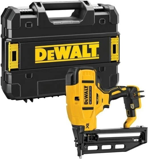 Makineri gozhduese DeWalt DCN662NT-XJ me bateri, 110 gozhda, e verdhë me kuti