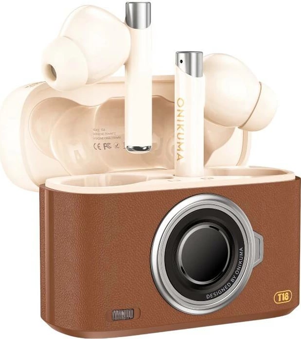 Kufje ONIKUMA T18, Bluetooth 5.3, TWS, kafe