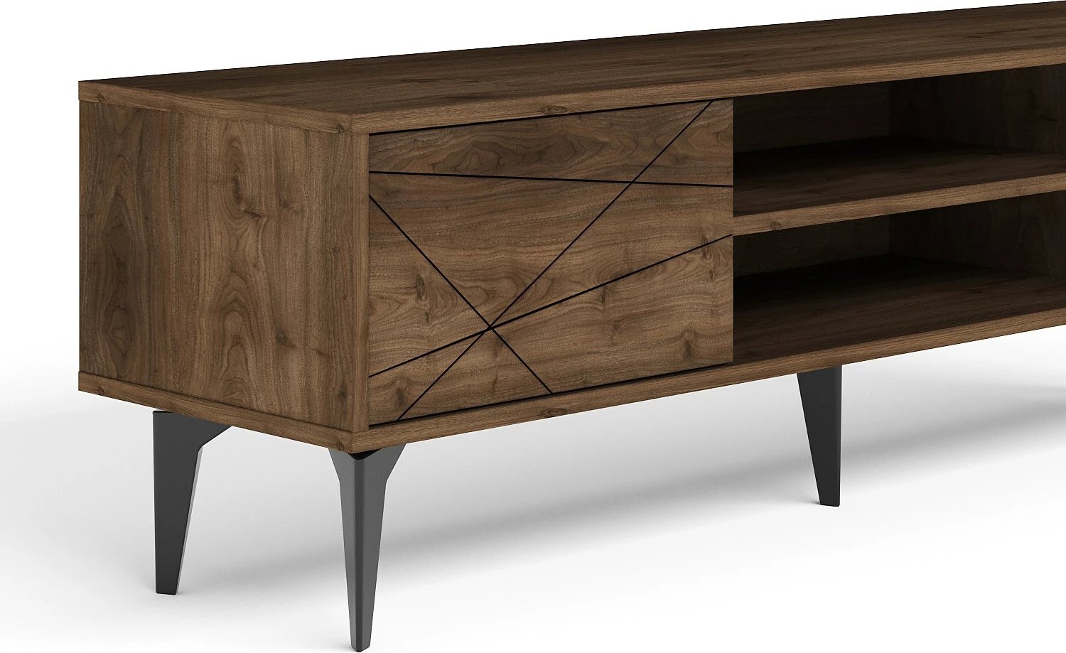 Komodë TV Brendon, ngjyrë arre, Skye Decor