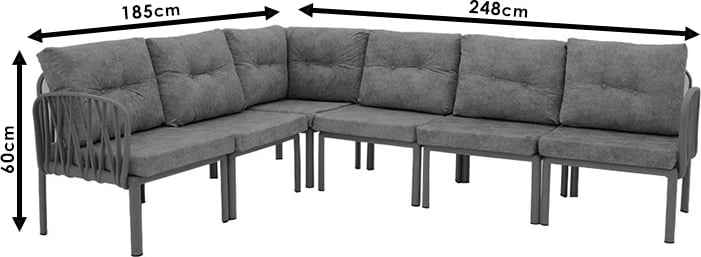 Set salloni 3 pjesë Intricate ngjyrë kapuçino - jastëk bezhë antike