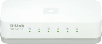 Switch D-Link GO-SW-5E/E, 5 porta Fast Ethernet, i bardhë