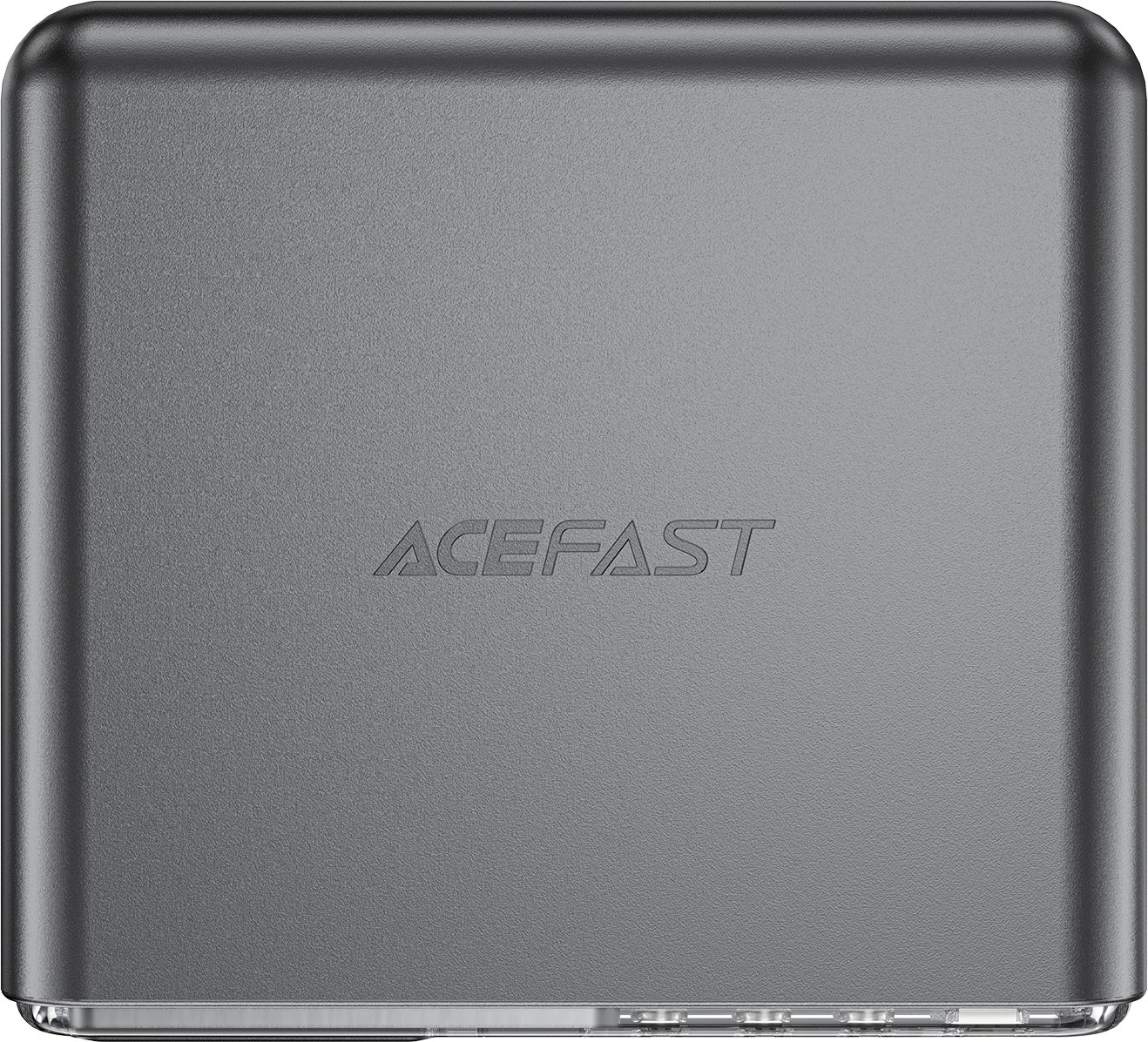 Adapter multifunksional Acefast Z4, 218W, 3x USB-C + 1x USB-A, ekran TFT, Gri