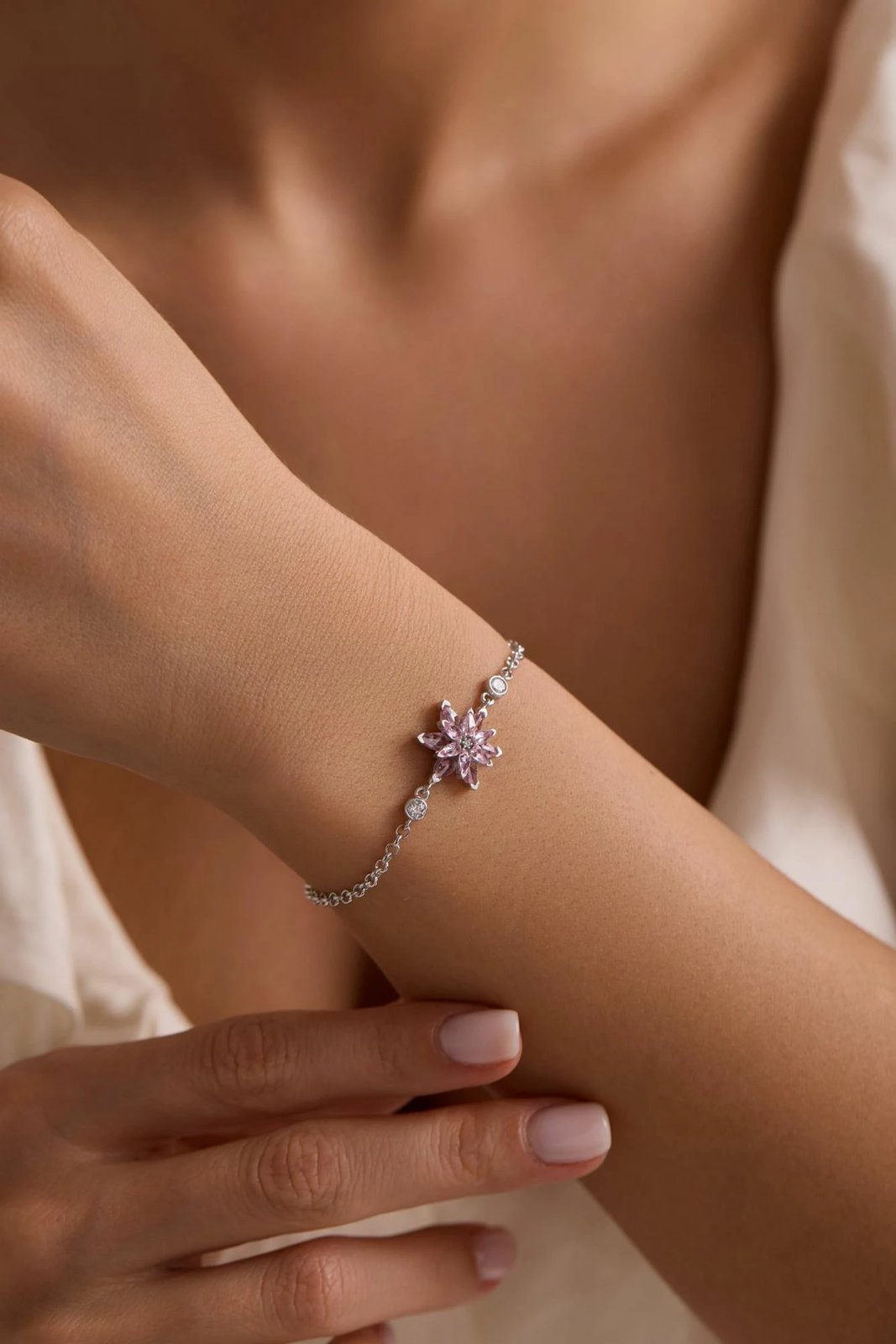 Byzylyk argjendi, ngjyrë argjendi dhe rozë, Jumeon, NRZ1000465