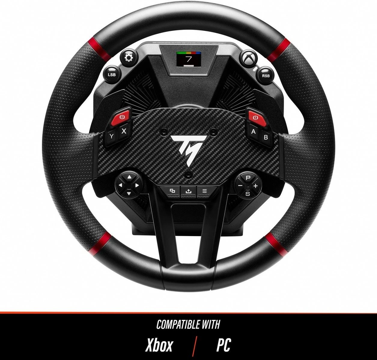 Timon lojërash Thrustmaster T598-X EU Type C, me pedale, 23 butona, USB-C, PC/Xbox One, i zi
