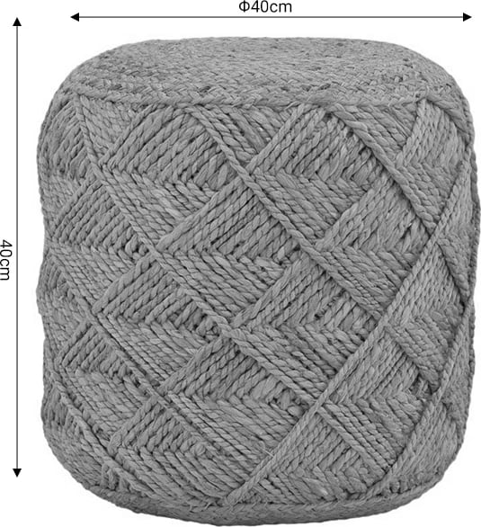 Karrige për bar Vladir Inart natyrale 100% jute 40x40x40cm