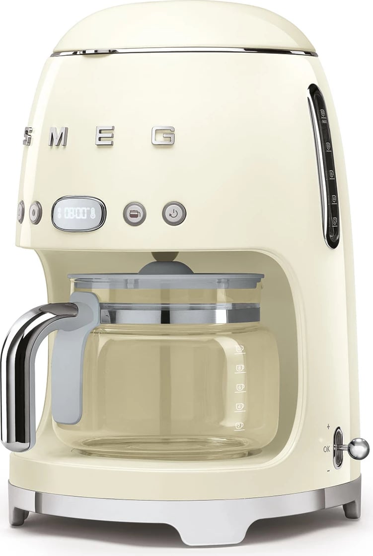 Aparat për kafe Smeg 50' Style DCF02CREU, 1050W, 1m, bezhë
