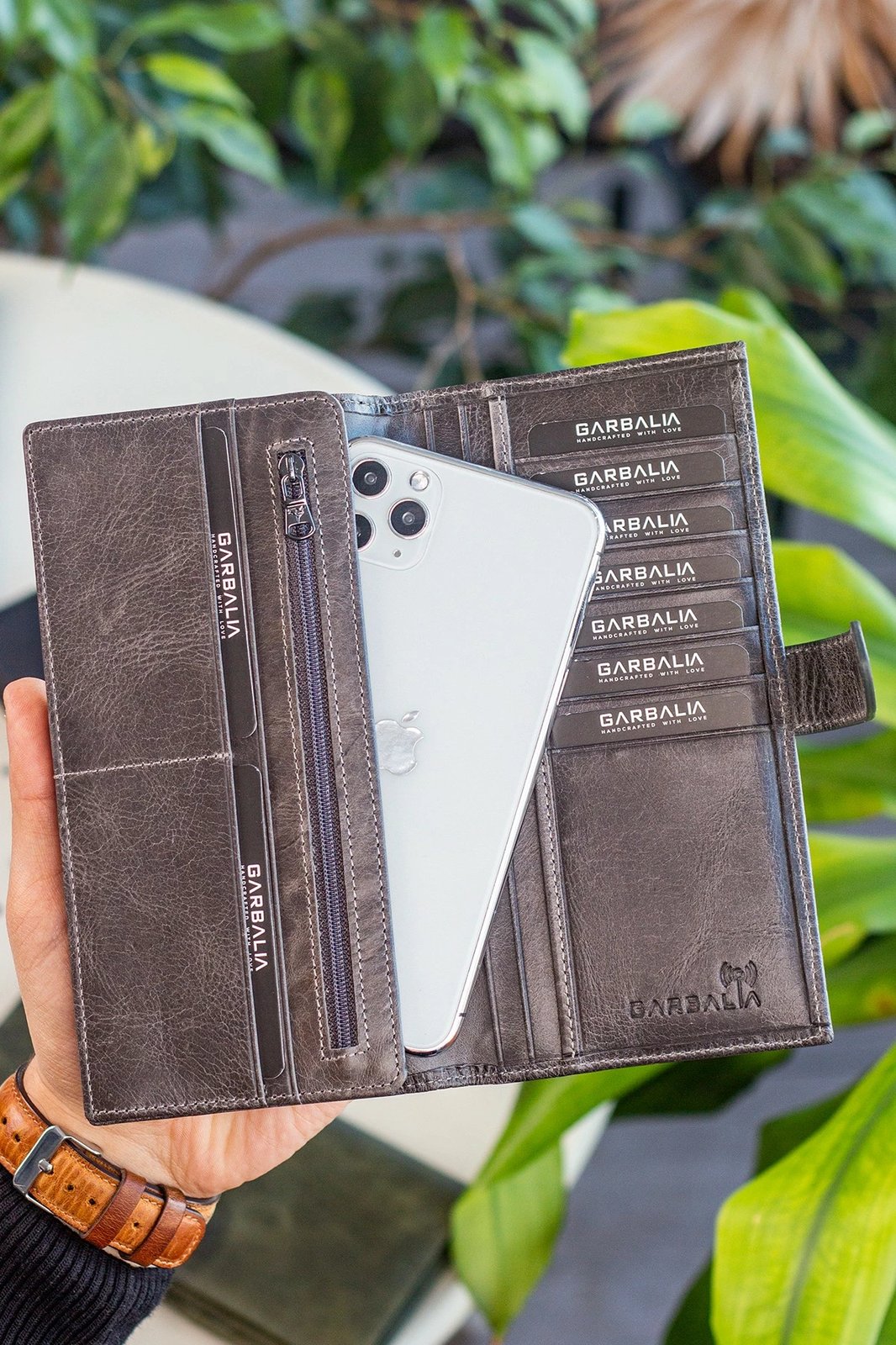 Portofol unisex Zoozie Bags, Albert, ngjyrë gri