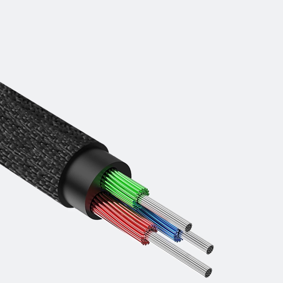 Kabllo audio AUX Baseus Yiven M30, 1m, mini jack 3.5mm, argjendtë-e zezë Kabllo audio AUX Baseus Yiven M30, 1m, mini jack 3.5mm, argjendtë-e zezë