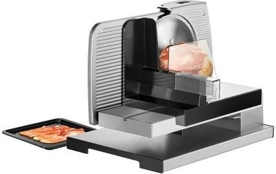 Makineri prerëse ushqimi UNOLD 78826, teh çeliku 17cm, 100W, zi/argjendtë