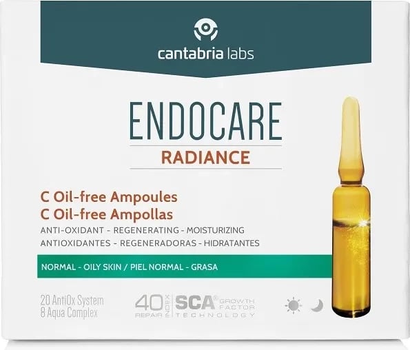 Ampula pa vaj për fytyrë Endocare C Oil Free, 30x2ml, unisex