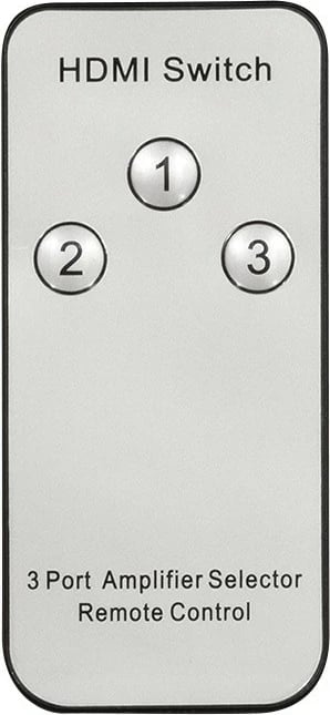 Switch HDMI 3x1 LogiLink HD0042 me telekomandë, 1080p, e zezë