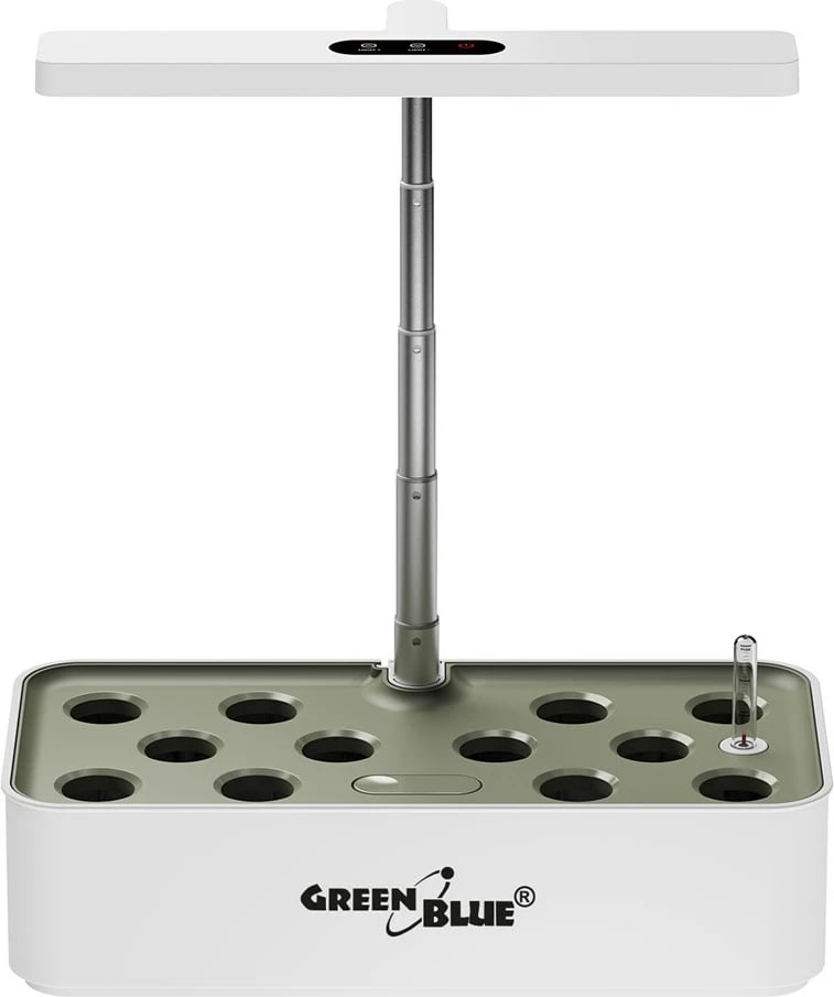 Vazo e mençur GreenBlue GB133 për rritje bimesh, 4L, 12 vende, LED, e bardhë