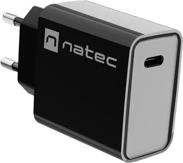 Karikues Natec Ribera USB-C 20W PD, i zi Karikues Natec Ribera USB-C 20W PD, i zi