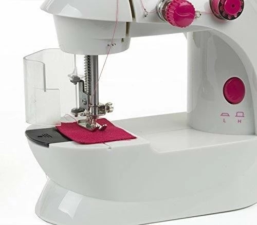 Makine qepëse lodër Klein 7901 për fëmijë, rozë/bardhë, me aksesorë