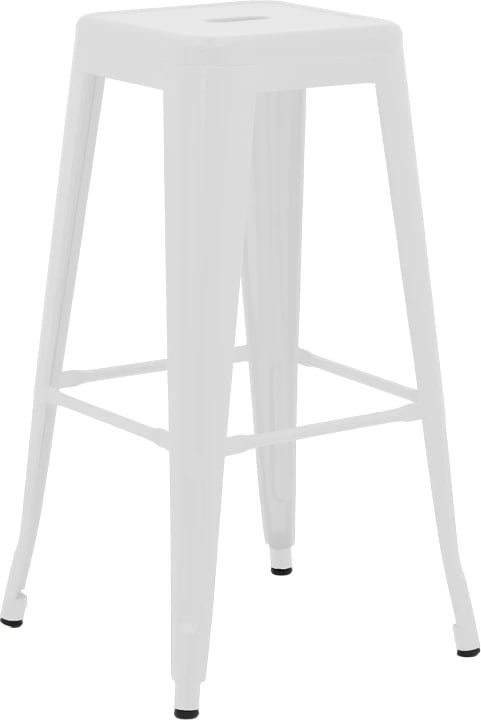 Karrige për bar Utopia, metal, ngjyrë e bardhë mat, 42x42x76cm