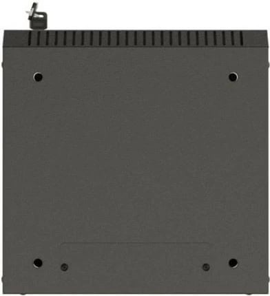 Kabinet RACK montim muri, Lanberg WF11-3306-10B, 10", 6U, 300x300 mm, derë xhami, IP20, ngjyrë e zezë