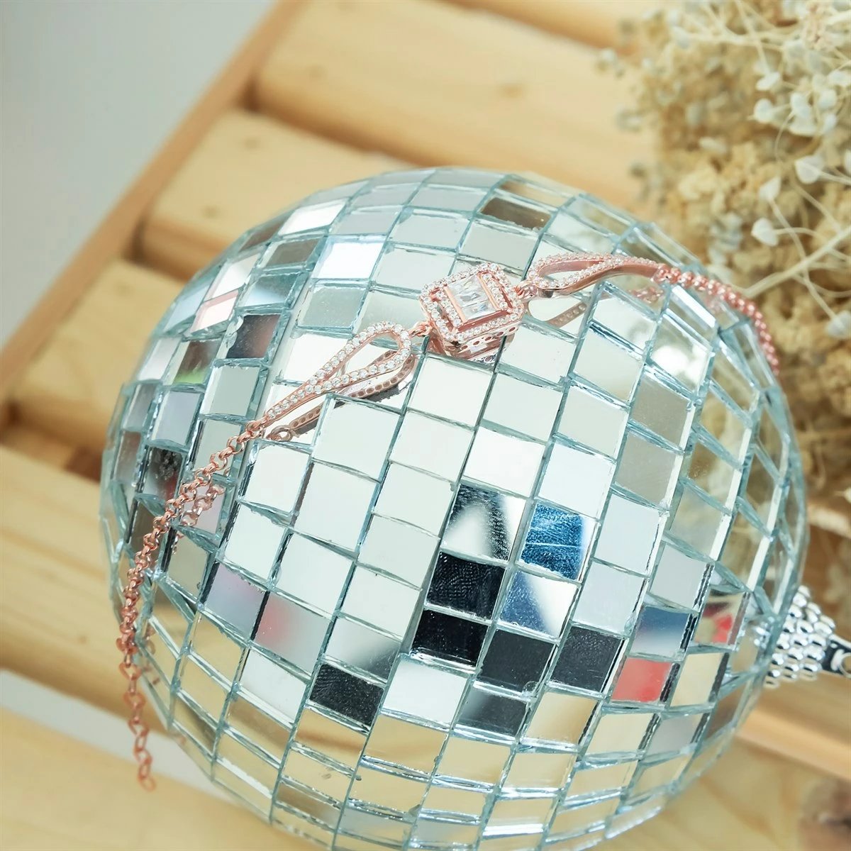 Byzylyk argjendi Jumeon, ngjyrë rozë e bardhë, NRZ99103