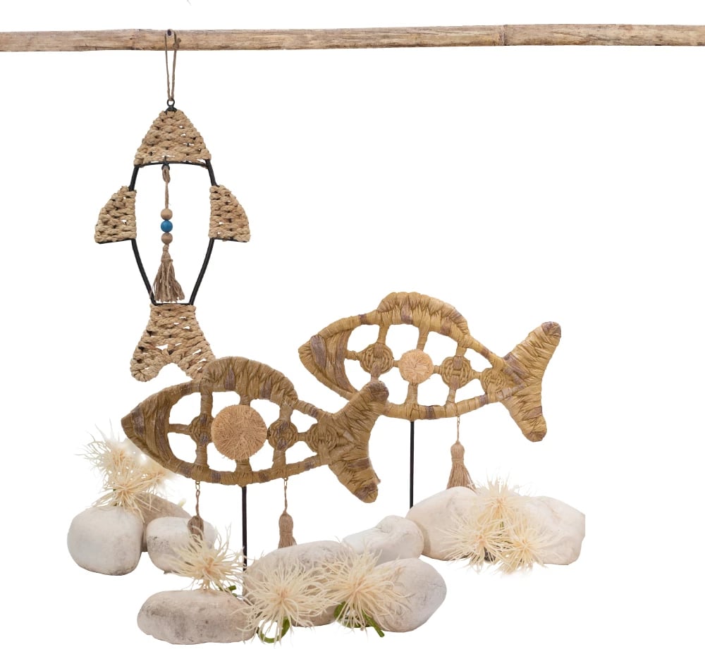 Dekor peshk natyral, polirezine, metal, 34x8x34cm Dekor peshk natyral, polirezine, metal, 34x8x34cm