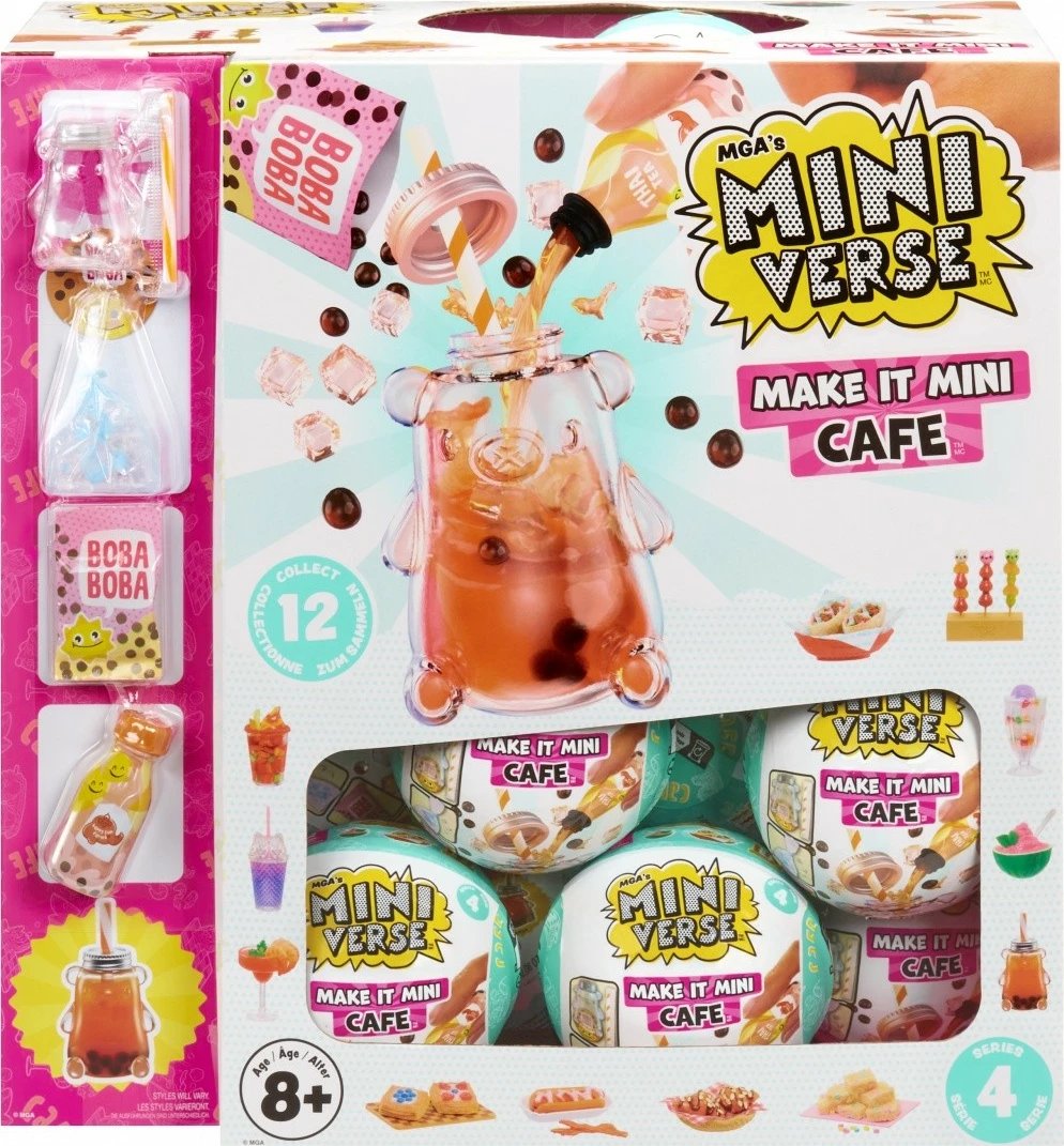 Set figurina Miniverse Make It Mini Foods: Cafe, MGA, 24 copë