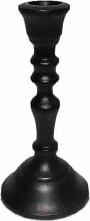 Mbajtëse qirinjsh alumini, e zezë, 8x8x15cm