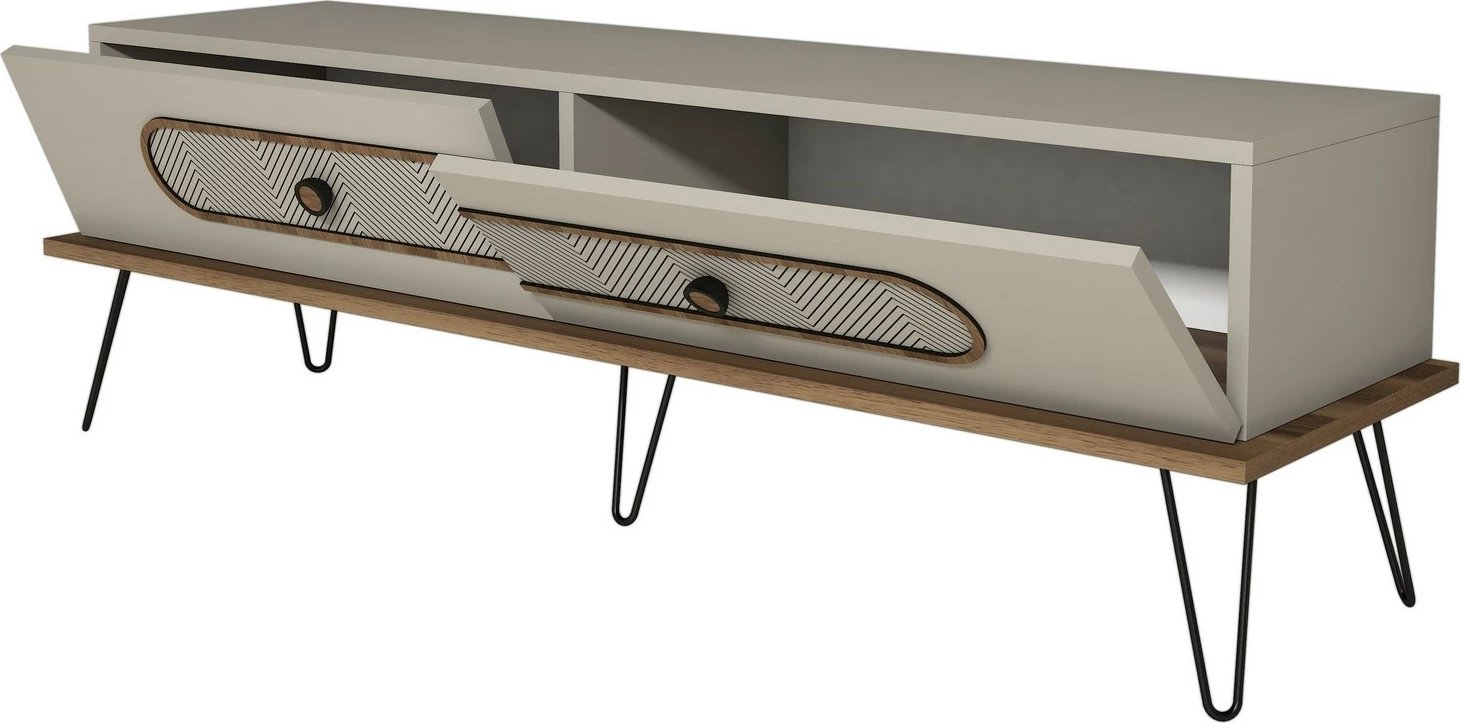 Komodë TV Hanah Home, Ekol, ngjyrë krem