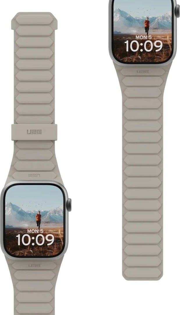 Rrip silikoni Urban Armor Gear Pathfinder për Apple Watch, i zi