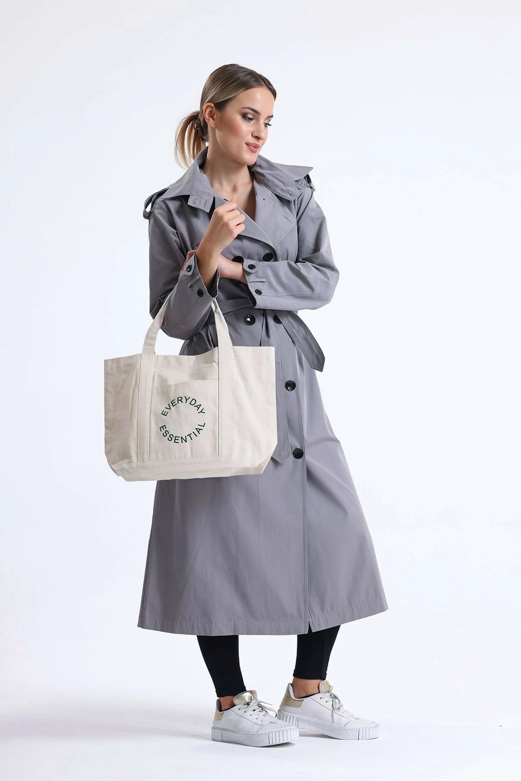 Çantë tote krem Zoozie Bags, 2142