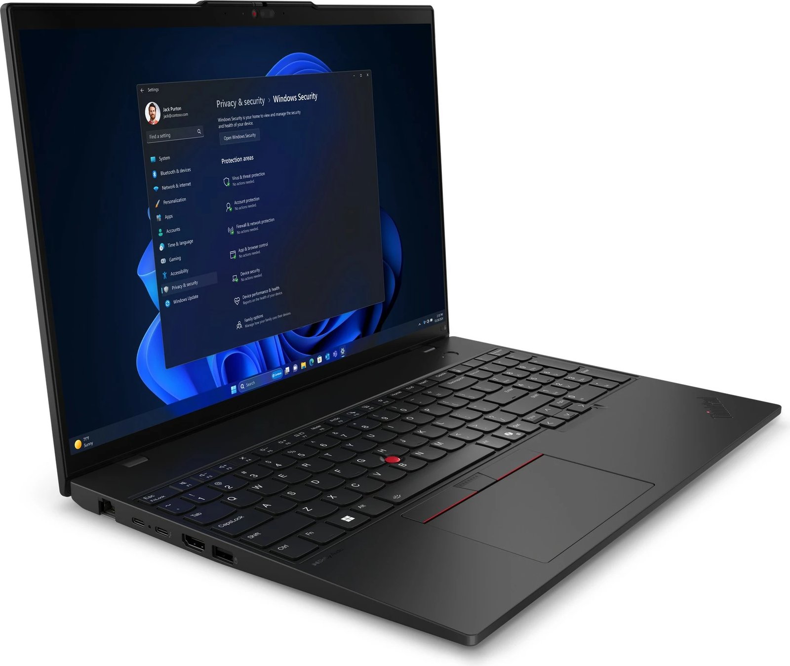Kompjuter Lenovo ThinkPad L16 Gen 1, Intel Core Ultra 7, 16GB RAM, 512GB SSD, 16 inç, Black