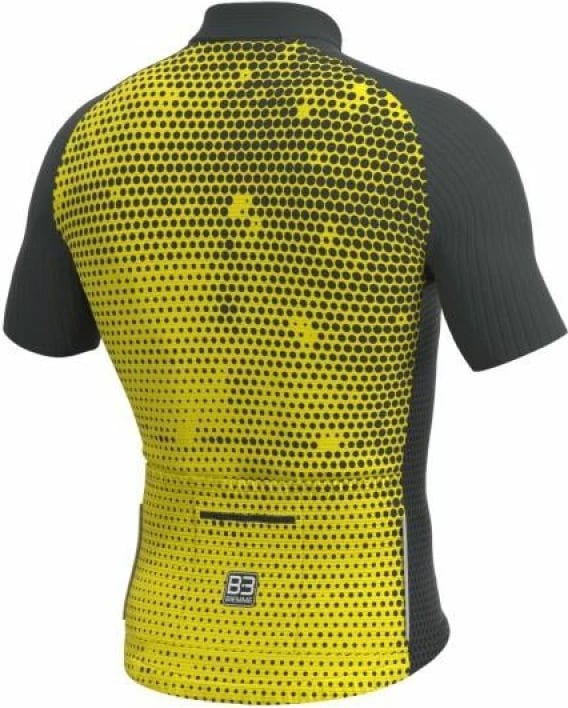 Fanellë çiklizmi Biemme për meshkuj, zi dhe verdhë