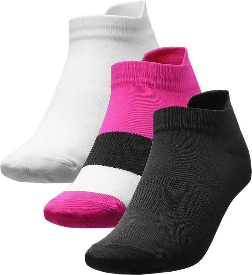 Çorape femra 4F, të zeza, fuchsia, të bardha