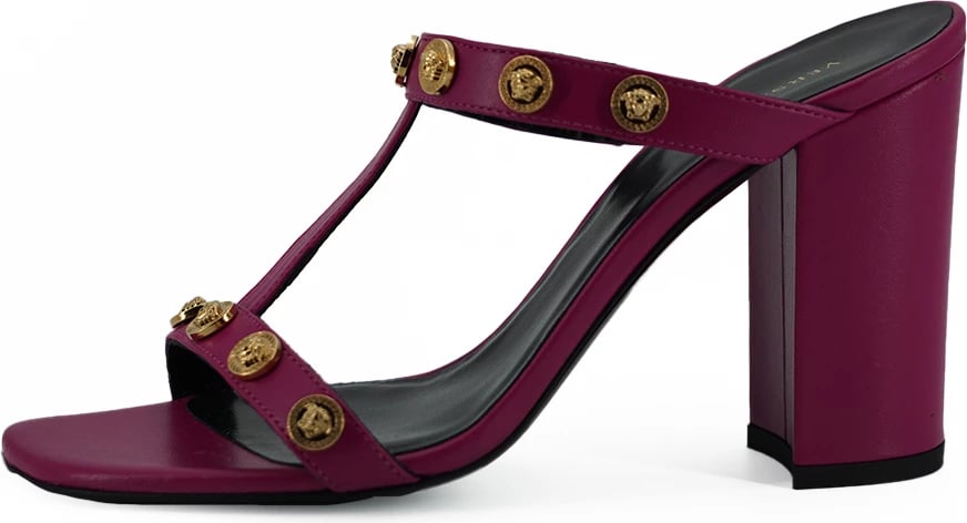Sandale me taka për femra Versace, të vjollce