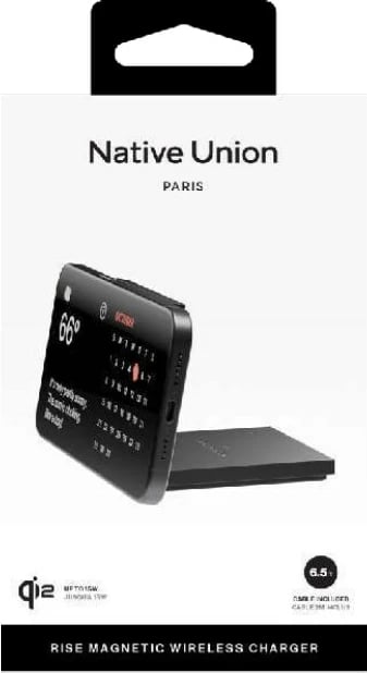 Karikues wireless Native Union Rise Solo Qi2, për celular, i zi