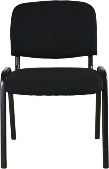 Karrige vizitori nextdeco 13839-09, Alumini i zi, 55x41x83.5 cm