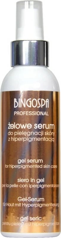 Serum për lëkurë BingoSpa Hydrogel për hiperpigmentim për femra, 150g