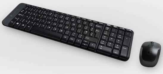 Set tastierë dhe maus Logitech MK220, wireless, USB, spanjisht, e zezë